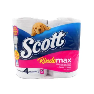 Papel Higiénico Scott Rindemax 4 Rollos 28 Mts